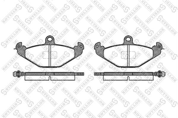 STELLOX Piduriklotsi komplekt,ketaspidur 356 000B-SX