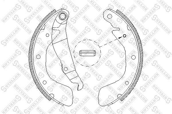 STELLOX Piduriklotside komplekt 409 100-SX