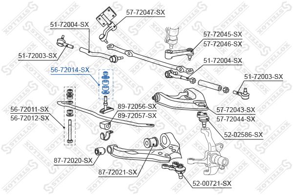 STELLOX Kinnitus,stabilisaator 56-72014-SX