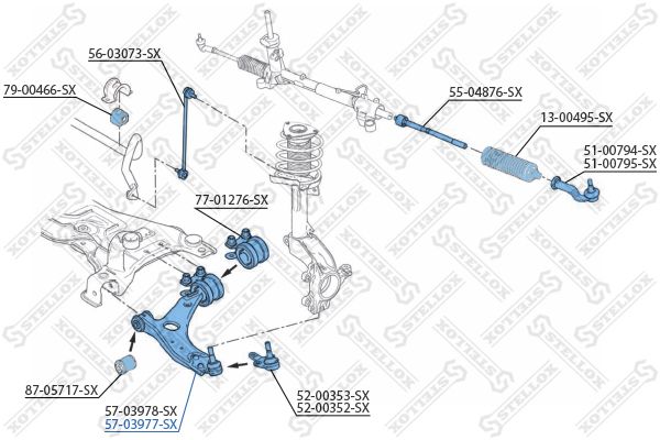 STELLOX Õõtshoob, käändmik 57-03977-SX