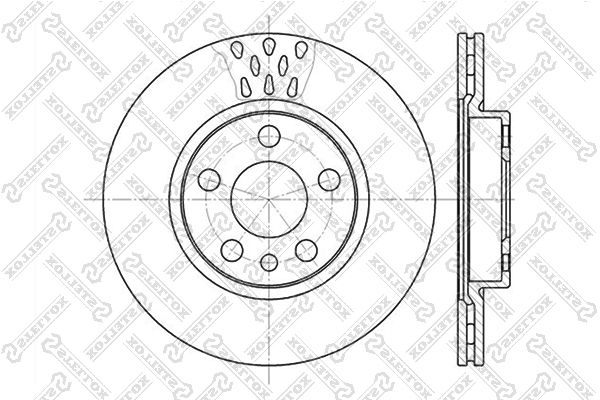 STELLOX Тормозной диск 6020-1923V-SX