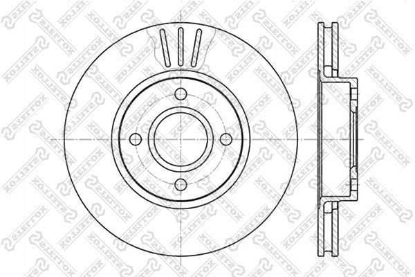 STELLOX Тормозной диск 6020-2542V-SX