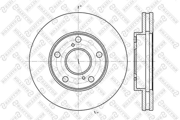 STELLOX Тормозной диск 6020-4547V-SX