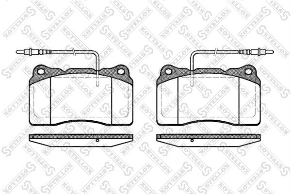 STELLOX Комплект тормозных колодок, дисковый тормоз 677 014B-SX