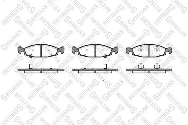 STELLOX Piduriklotsi komplekt,ketaspidur 747 002B-SX