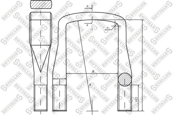 STELLOX Vedrukammits 84-64198-SX