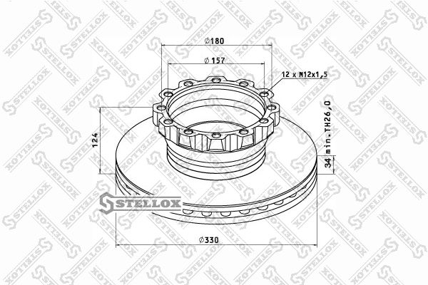 STELLOX Piduriketas 85-00711-SX