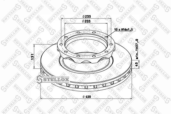 STELLOX Piduriketas 85-00752-SX