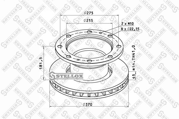 STELLOX Тормозной диск 85-00782-SX