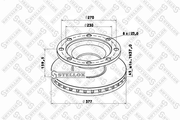 STELLOX Piduriketas 85-00804-SX