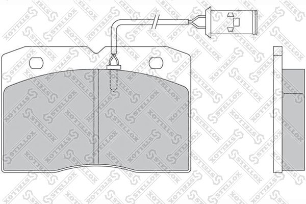 STELLOX Комплект тормозных колодок, дисковый тормоз 85-01408-SX