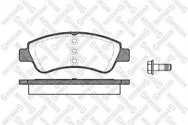 STELLOX Piduriklotsi komplekt,ketaspidur 851 020-SX