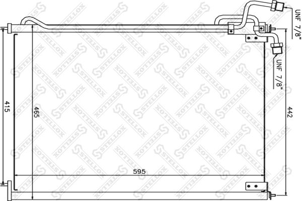 STELLOX Конденсатор, кондиционер 87-39110-SX