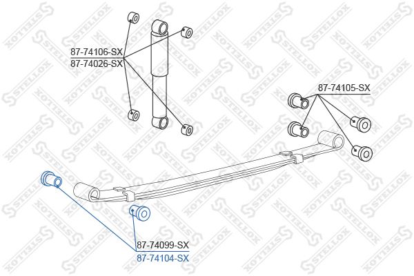 STELLOX Puks 87-74104-SX