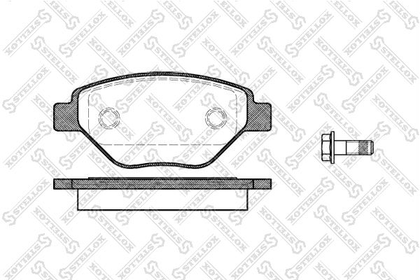 STELLOX Piduriklotsi komplekt,ketaspidur 988 000L-SX