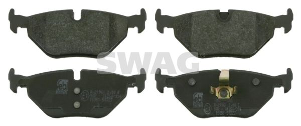 SWAG Комплект тормозных колодок, дисковый тормоз 20 91 6351