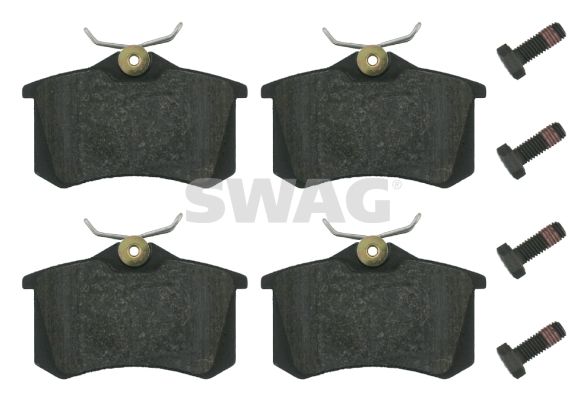 SWAG Комплект тормозных колодок, дисковый тормоз 30 91 6344