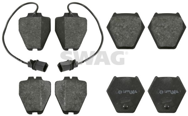 SWAG Комплект тормозных колодок, дисковый тормоз 30 91 6456