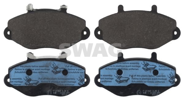 SWAG Комплект тормозных колодок, дисковый тормоз 50 11 6070