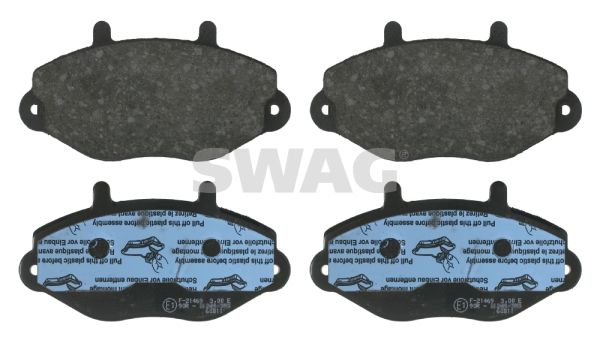 SWAG Комплект тормозных колодок, дисковый тормоз 50 91 6036