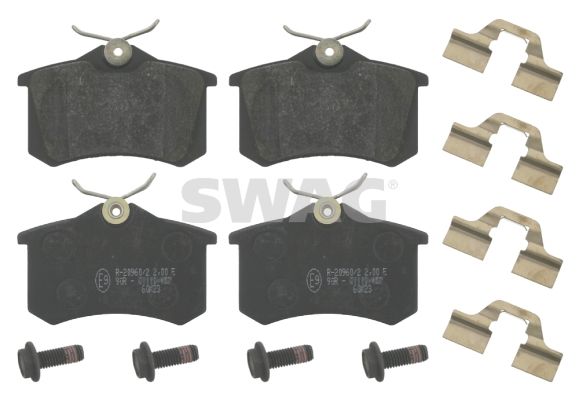 SWAG Комплект тормозных колодок, дисковый тормоз 60 91 6527
