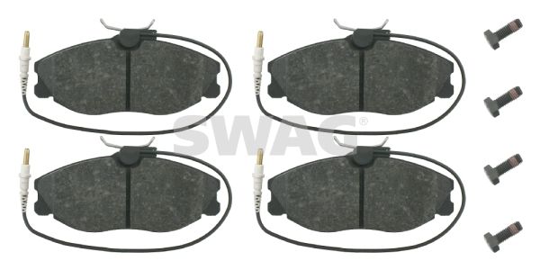 SWAG Комплект тормозных колодок, дисковый тормоз 62 91 6257