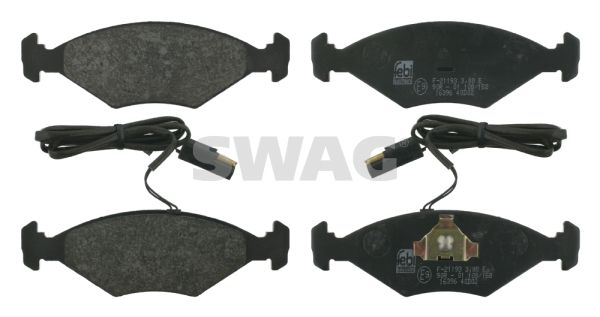 SWAG Комплект тормозных колодок, дисковый тормоз 70 91 6396