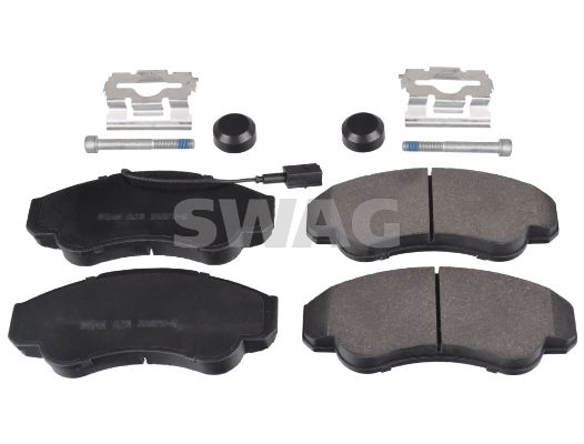 SWAG Комплект тормозных колодок, дисковый тормоз 70 91 6663