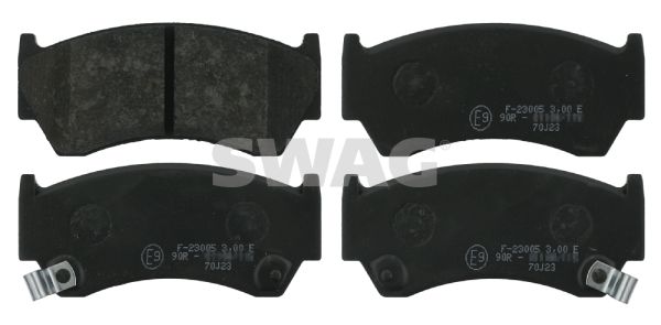 SWAG Комплект тормозных колодок, дисковый тормоз 82 91 6267
