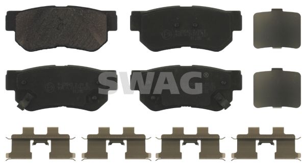 SWAG Комплект тормозных колодок, дисковый тормоз 90 91 6678