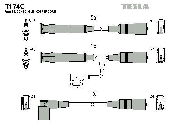 TESLA Süütesüsteemikomplekt T174C