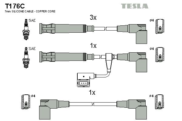 TESLA Süütesüsteemikomplekt T176C