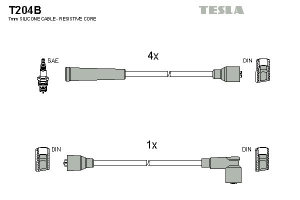 TESLA Süütesüsteemikomplekt T204B