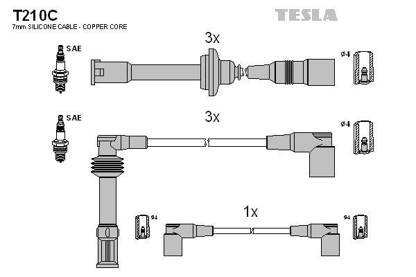 TESLA Süütesüsteemikomplekt T210C