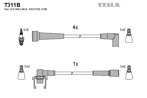 TESLA Süütesüsteemikomplekt T311B