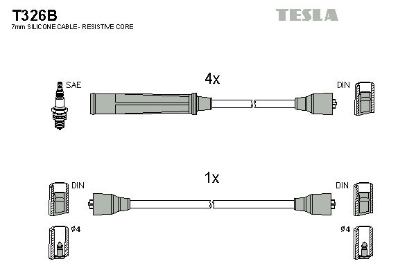 TESLA Süütesüsteemikomplekt T326B