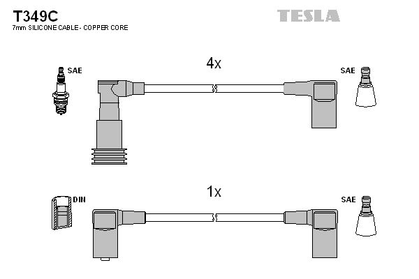 TESLA Süütesüsteemikomplekt T349C