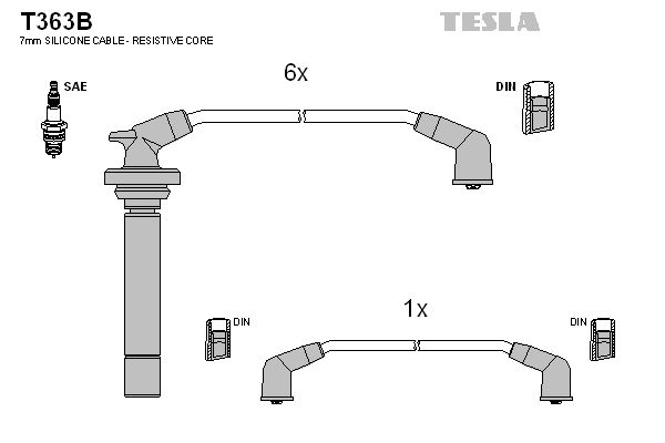 TESLA Süütesüsteemikomplekt T363B