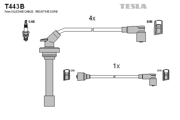 TESLA Süütesüsteemikomplekt T443B