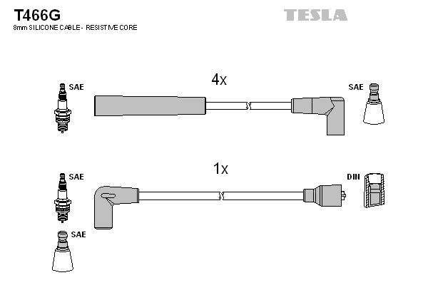 TESLA Süütesüsteemikomplekt T466G