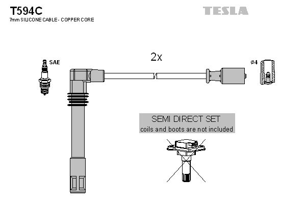 TESLA Süütesüsteemikomplekt T594C