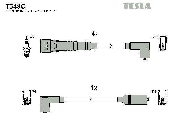 TESLA Süütesüsteemikomplekt T649C