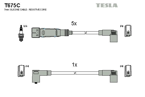 TESLA Süütesüsteemikomplekt T675C