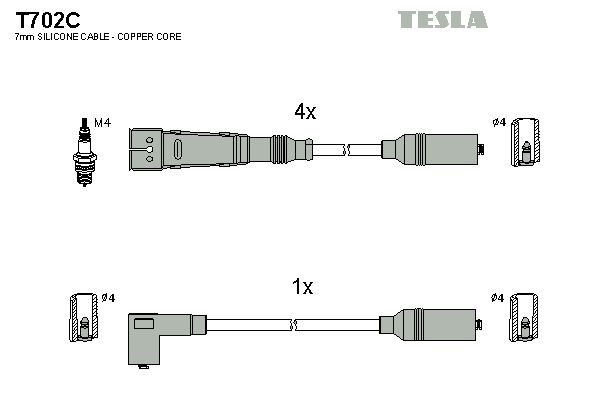 TESLA Süütesüsteemikomplekt T702C