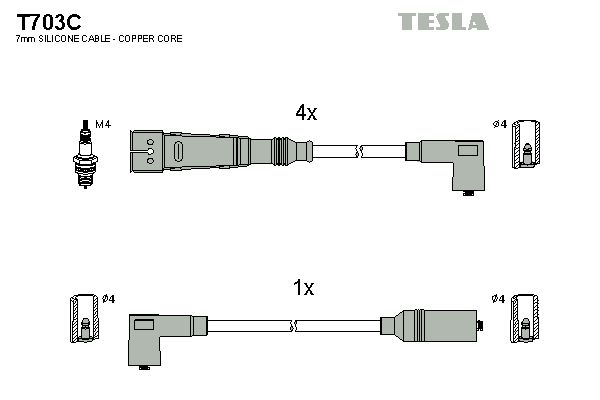 TESLA Süütesüsteemikomplekt T703C