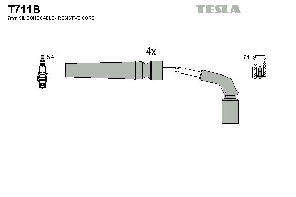TESLA Süütesüsteemikomplekt T711B