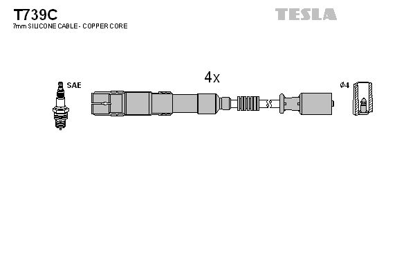 TESLA Süütesüsteemikomplekt T739C