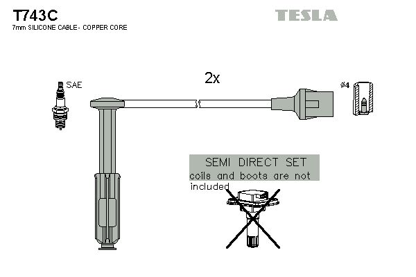 TESLA Süütesüsteemikomplekt T743C