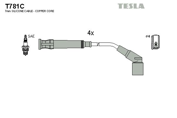 TESLA Süütesüsteemikomplekt T781C