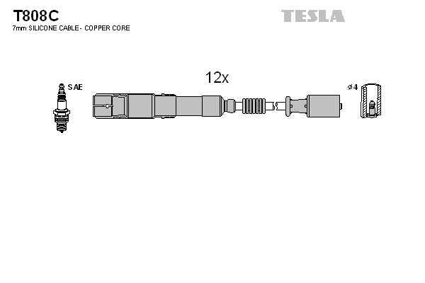 TESLA Süütesüsteemikomplekt T808C